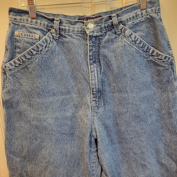 Vintage J.G. Hook Women's Sz 14 High Rise Straight Leg Medium Wash Denim Jeans - Picture 2 of 9